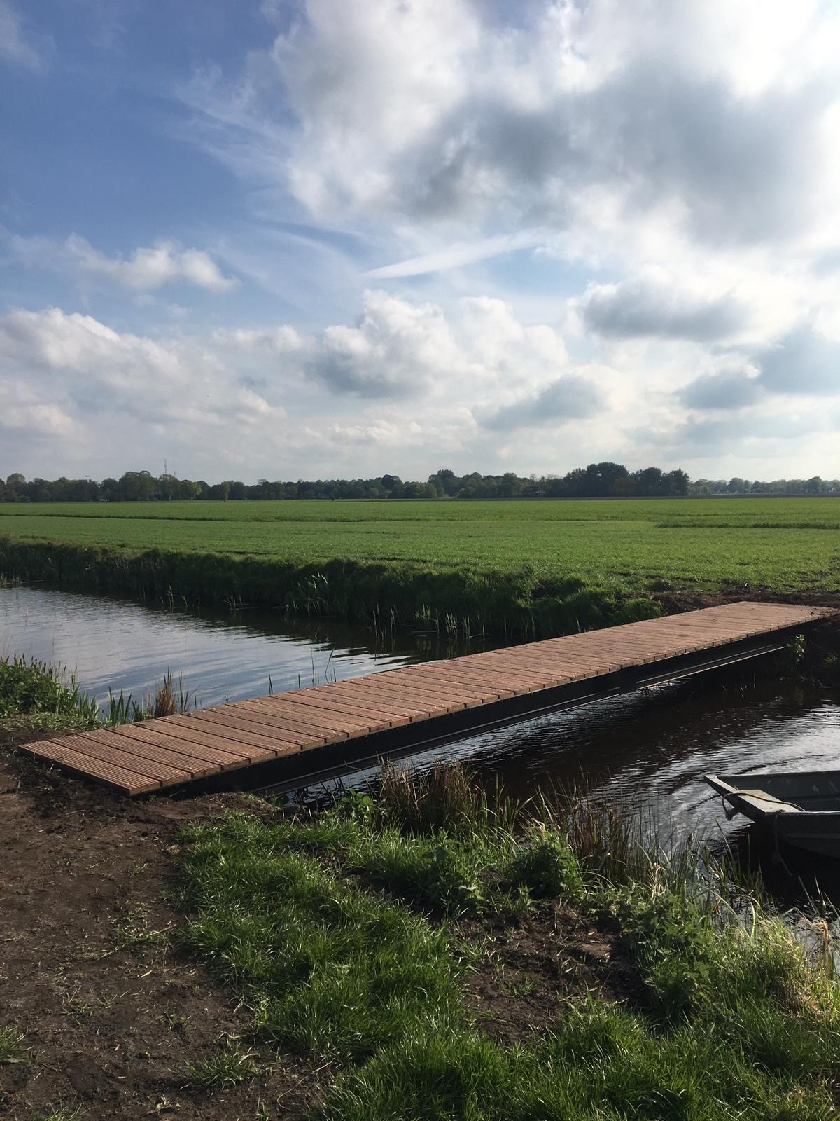 Voetgangersbruggen in natuurgebied ‘t Roegwold